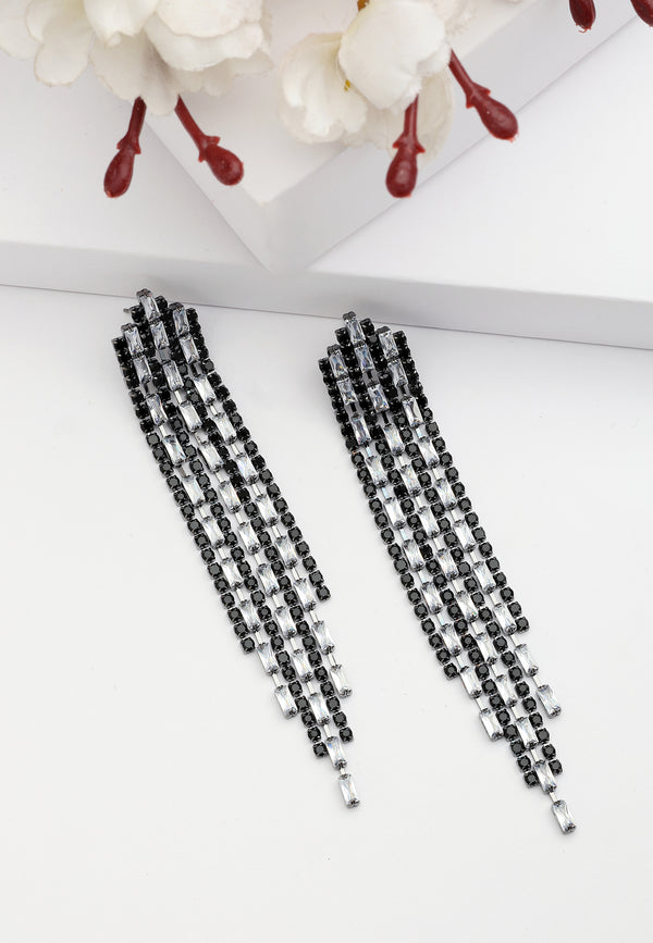 Boucles d'oreilles pendantes à franges Diva