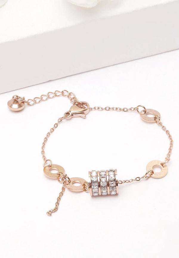 Kullattu kristallirannekoru