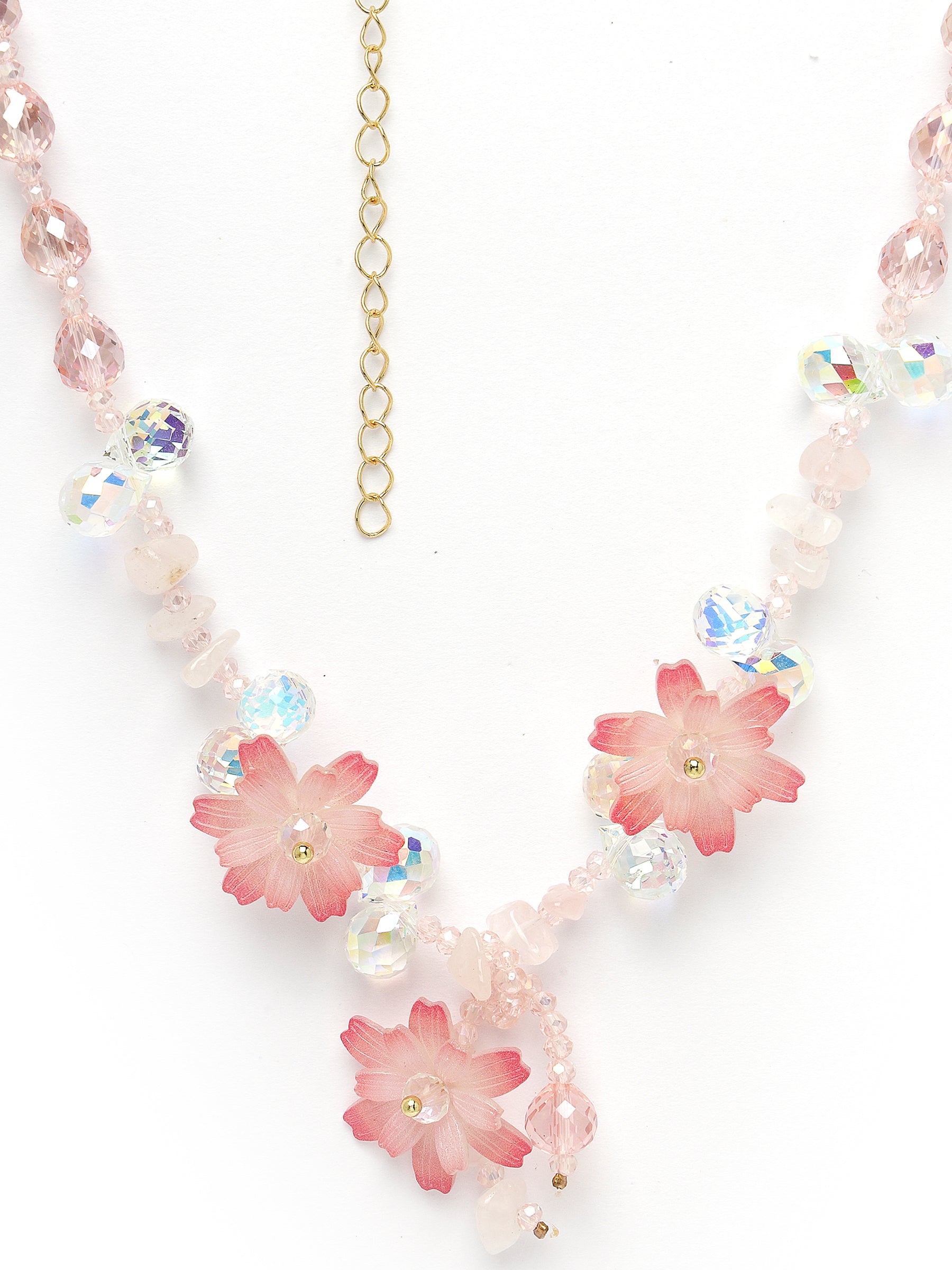 Collier Fleur De Cerisier Rose