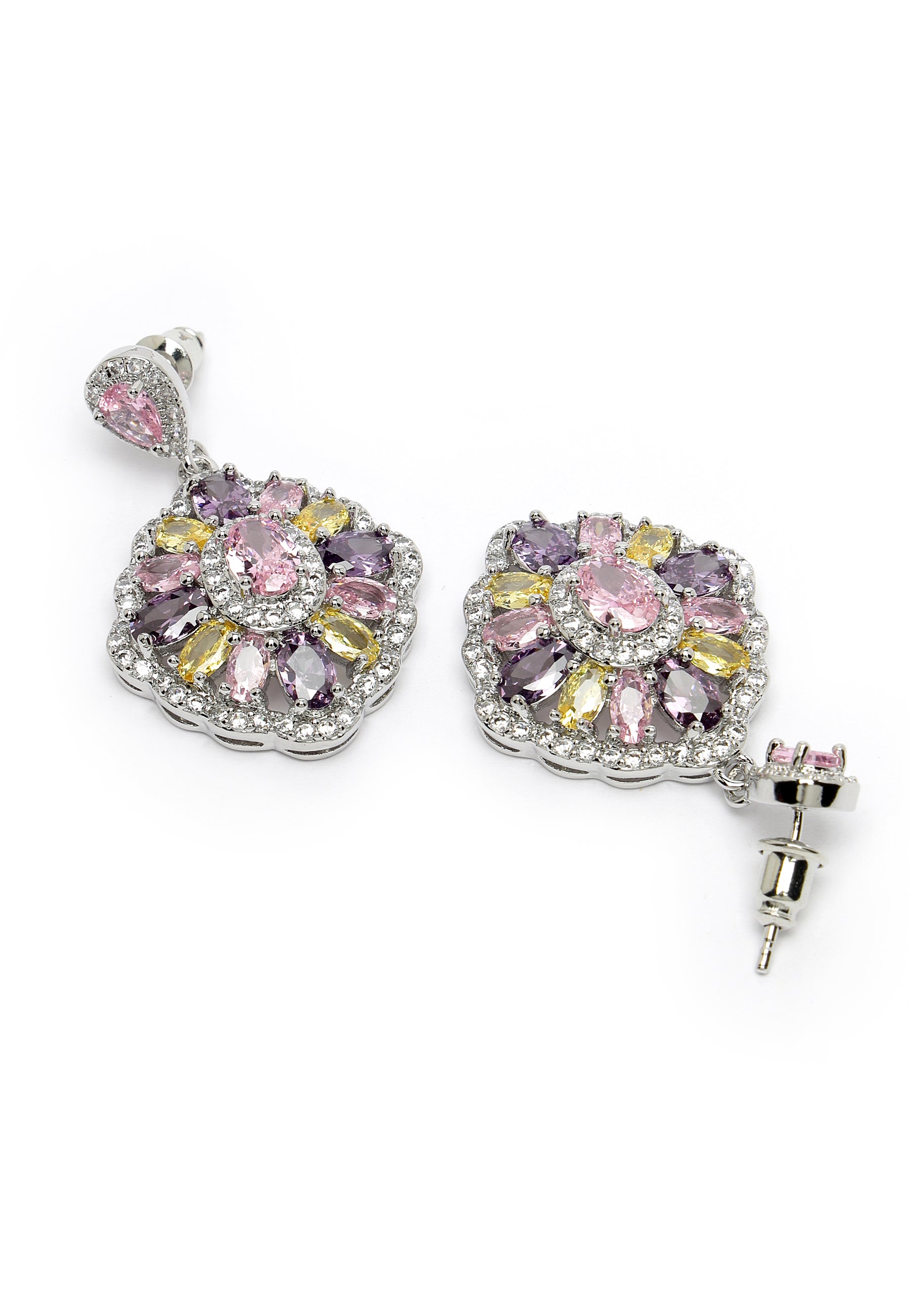 Cubic Zirconia Statement Earrings