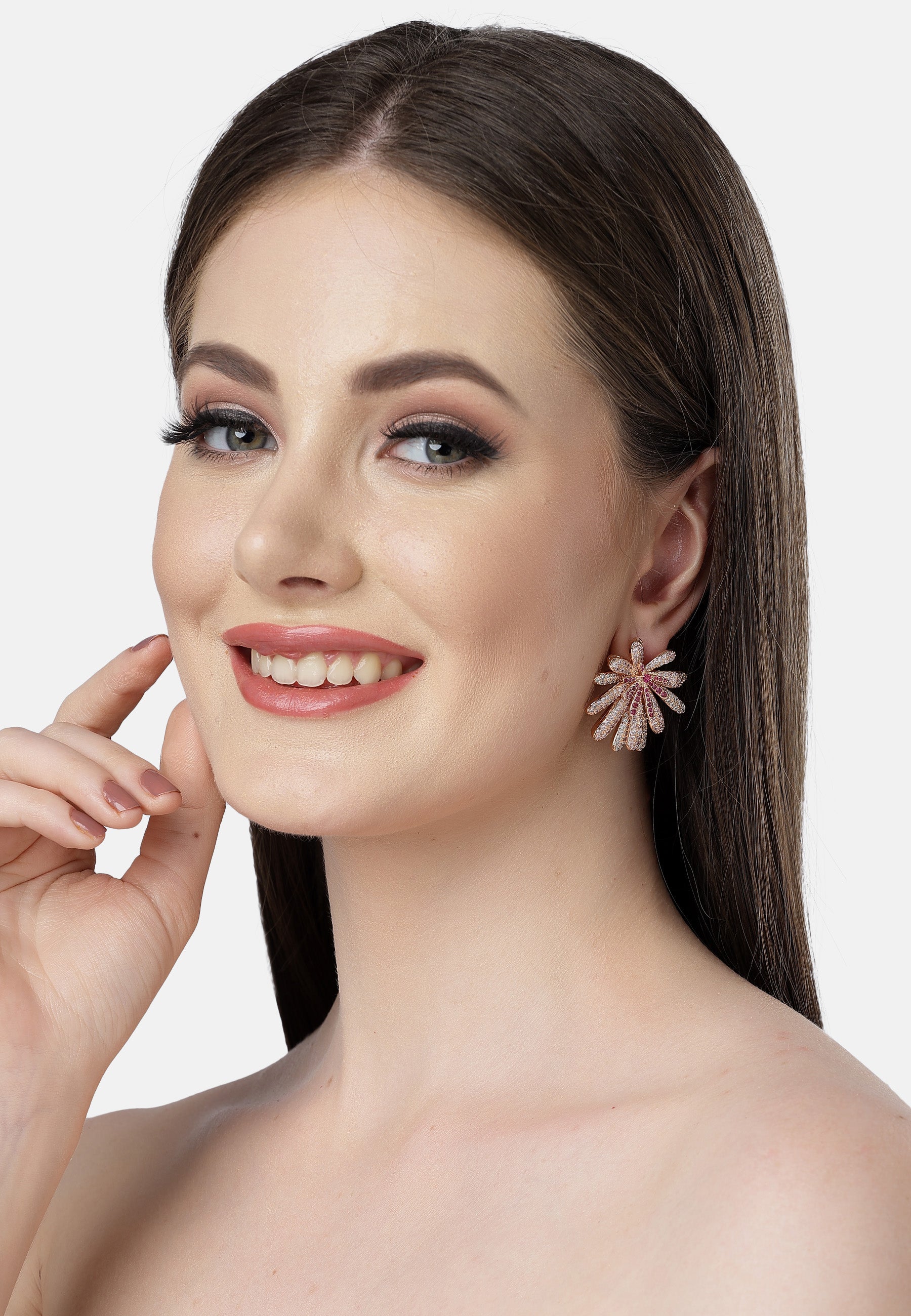 Daisy Zirconia Studs