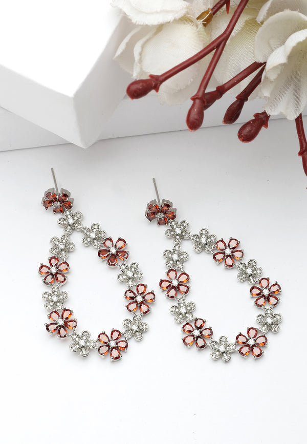 Diva Dainty Floral Dangle Earrings