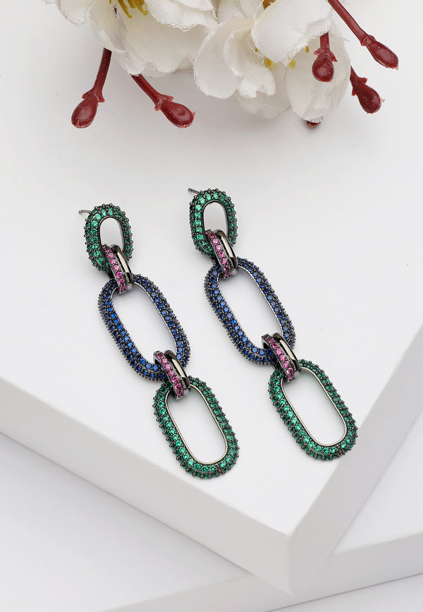 Boucles d'oreilles ovales Dangle Diva