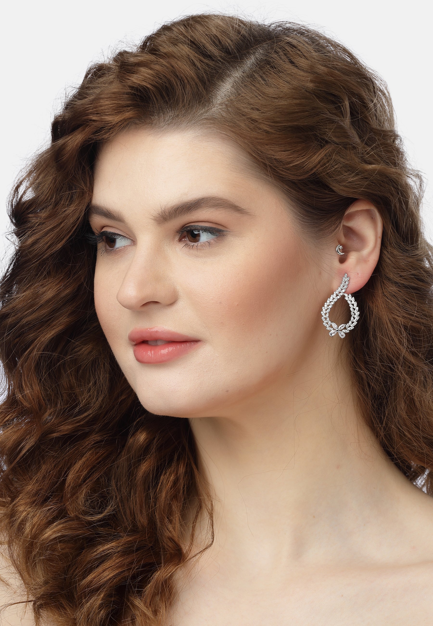 Sparkling Floral Earrings