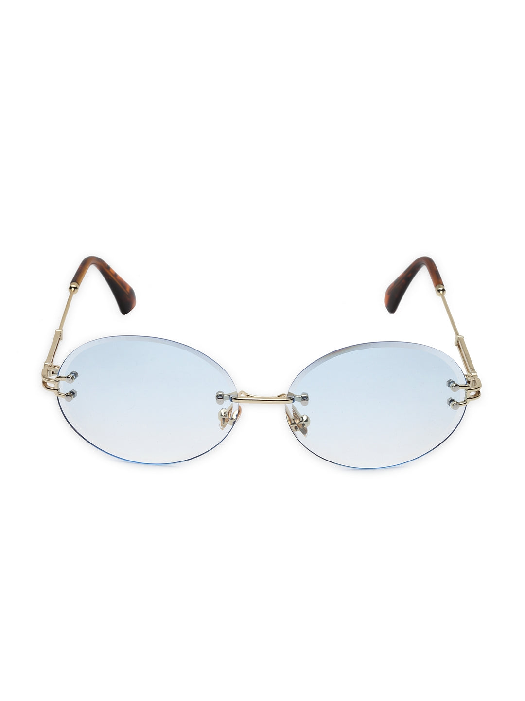 Okrągłe okulary przeciwsłoneczne w stylu oceanu bez oprawek dla kobiet